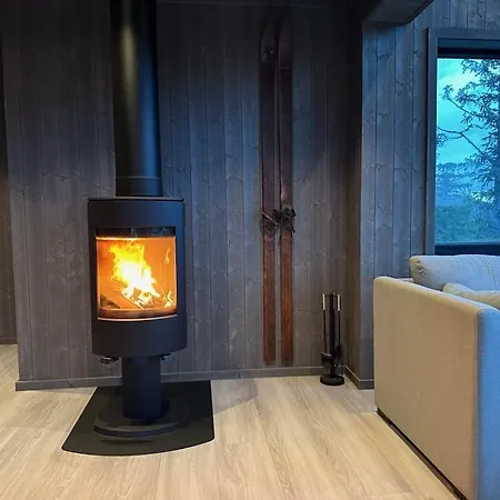 Stylish At Lifjell With Jacuzzi And Sauna Feriehus